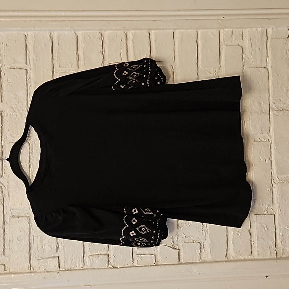 Loft short sleeve boho top